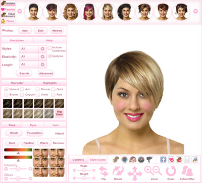 free virtual hair styles to try